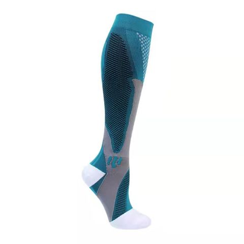 Unisex Fashion Color Block Nylon Jacquard Socks