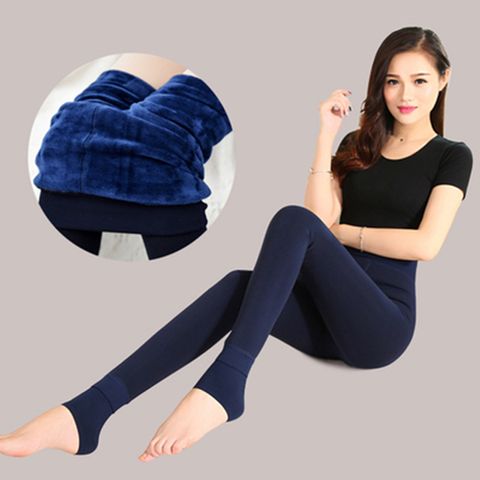 Women's Daily Fashion Solid Color Full Length Patchwork Leggings