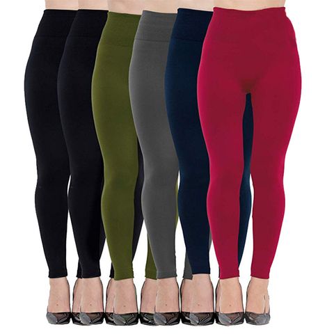 Women's Daily Fashion Solid Color Full Length Leggings