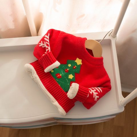 Christmas Fashion Snowman Patchwork Polyacrylonitrile Fiber Hoodies & Sweaters