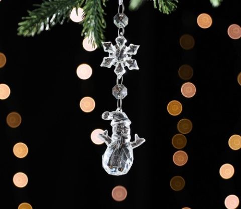 Christmas Fashion Christmas Tree Snowflake Arylic Party Decorative Props 1 Piece