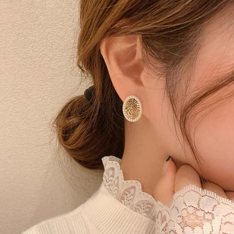 Fashion Geometric Alloy Plating Artificial Pearls Women's Earrings