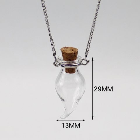 Fashion Heart Shape Glass Handmade Unisex Pendant Necklace 1 Piece