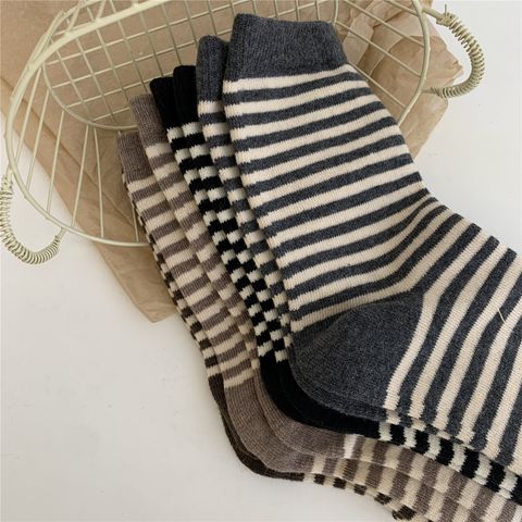 Women's Fashion Stripe Cotton Ankle Socks