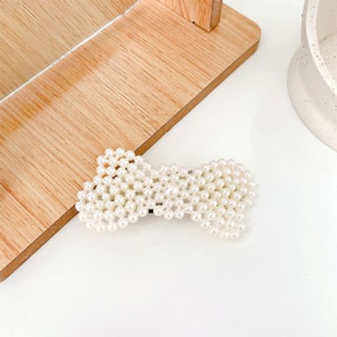 Fashion Geometric Alloy Plating Artificial Pearls Hair Clip 1 Piece