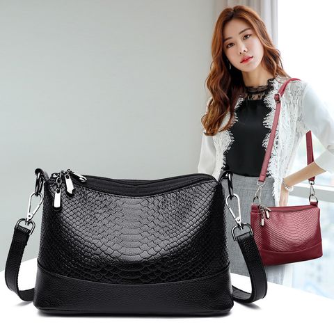 Women's Medium Pu Leather Fashion Square Bag