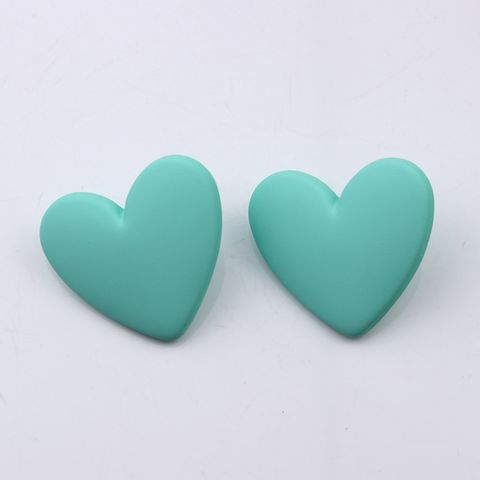 Sweet Heart Shape Arylic Stoving Varnish Women's Earrings 1 Pair