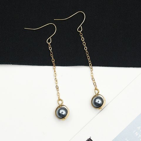 Fashion Round Devil's Eye Alloy Women's Drop Earrings 1 Pair