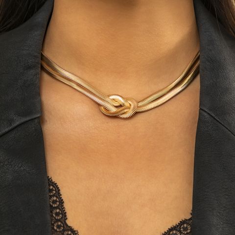 Wholesale Jewelry Fashion Geometric Iron Plating Necklace
