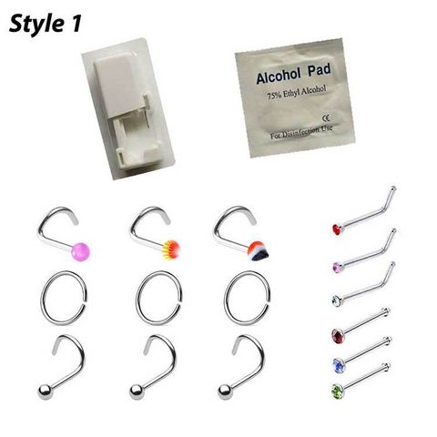 Simple Style Solid Color Stainless Steel Plastic Unisex Puncture Aids 1 Piece
