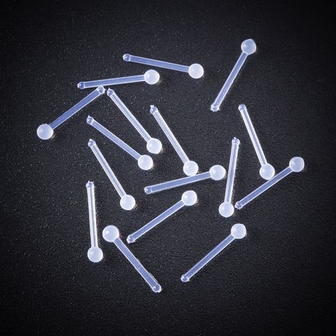 Simple Style Solid Color Plastic Nose Studs 1 Set