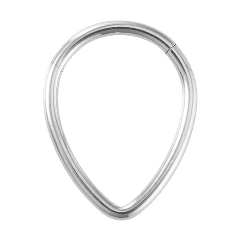 Simple Style Solid Color Stainless Steel Nose Ring 1 Piece