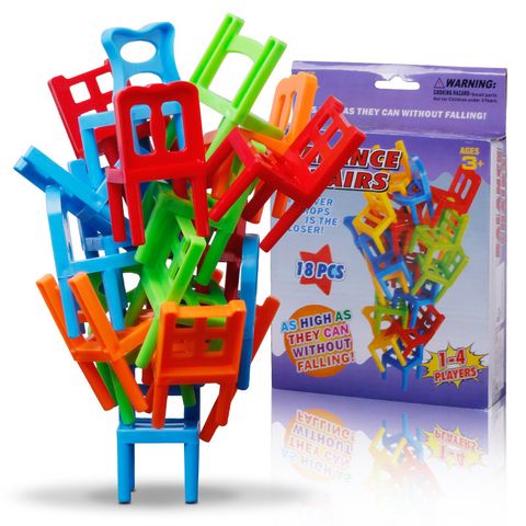 Parent-child Party Puzzle Board Game Children's Stacking Chair Toy