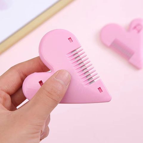 Peach Heart Double Sided Thinning Bangs Trimming Comb
