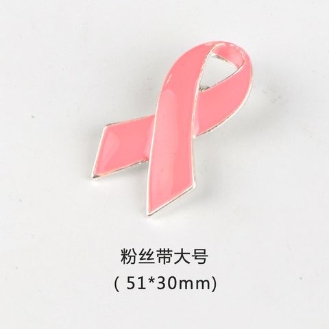 Korean Style Pink Ribbon Alloy Plating Women's Brooches
