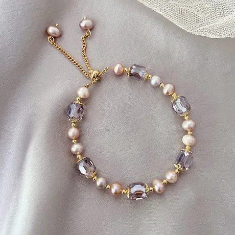 Fashion Round Pearl Beaded Bracelets 1 Piece