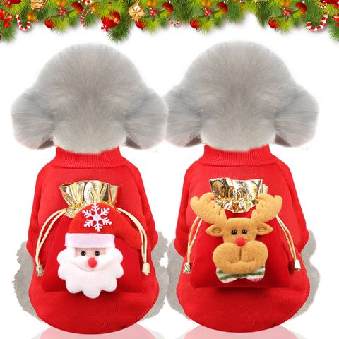 Cute Cloth Christmas Santa Claus Snowflake Elk Pet Clothing