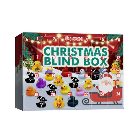 Christmas Rubber Duck Blind Box 24 Grid Creative Toys