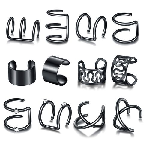 Exaggerated U Shape Metal Plating Unisex Ear Clips