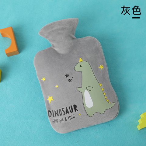 Le Shangxing Cute Cartoon Dinosaur Hot Water Injection Bag Pvc 1000 Ml Plush Cloth Cover Hot-water Bag