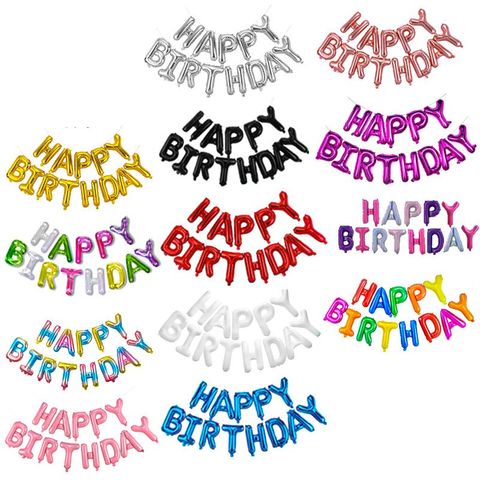Birthday Letter Aluminum Film Party Balloons 1 Set