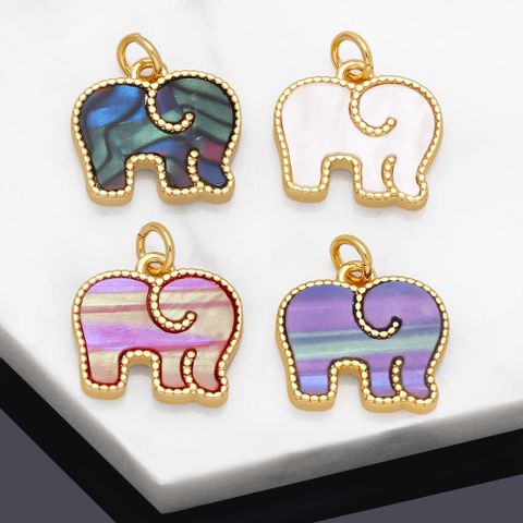 1 Piece Copper Resin Animal Elephant