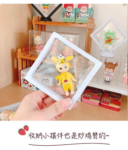Fashion Solid Color Transparent Pe Film Colorful Jewelry Display Box