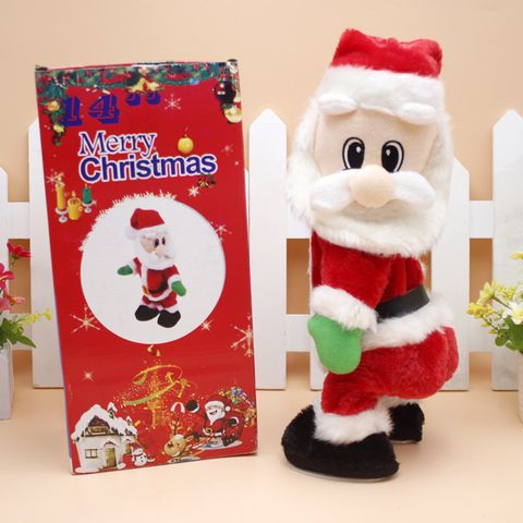 Christmas Retro Santa Claus Plastic Cloth Party Ornaments 1 Piece