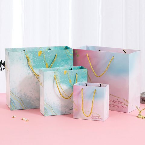 Fashion Tie Dye Paper Card Party Gift Bags