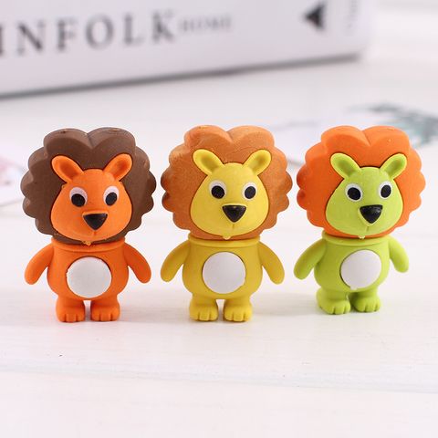 Creative Cute Little Lion Shape 3d Three-dimensional Eraser