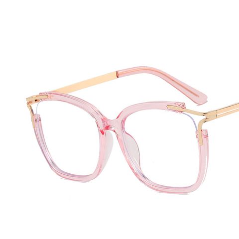 Fashion Color Block Ac Square Patchwork Full Frame Optical Glasses