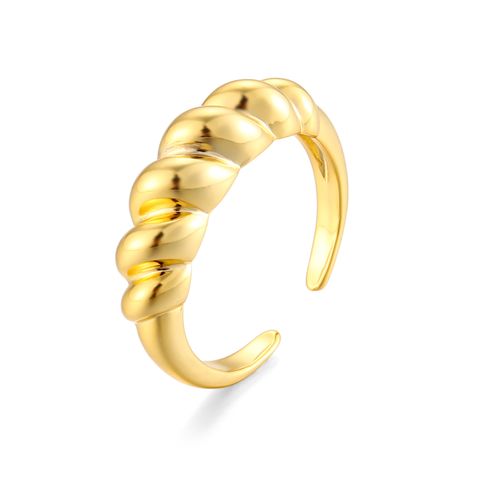 Wholesale Jewelry Croissant Copper Twist Ring Nihaojewelry