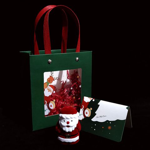 Cute Christmas Tree Santa Claus Snowman Cloth Jewelry Boxes 1 Piece