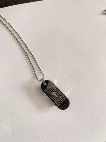 Fashion Letter Titanium Steel Plating Pendant Necklace 1 Piece