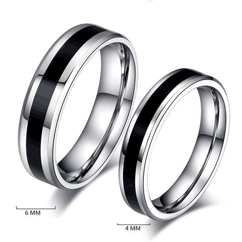 Wholesale Clashing Color Titanium Steel Drip Ring Nihaojewelry