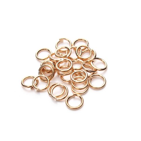 200 Pieces Per Pack Metal Circle Broken Ring Simple Style