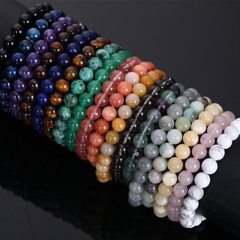 Ethnic Style Color Block Crystal Agate Unisex Bracelets 1 Piece
