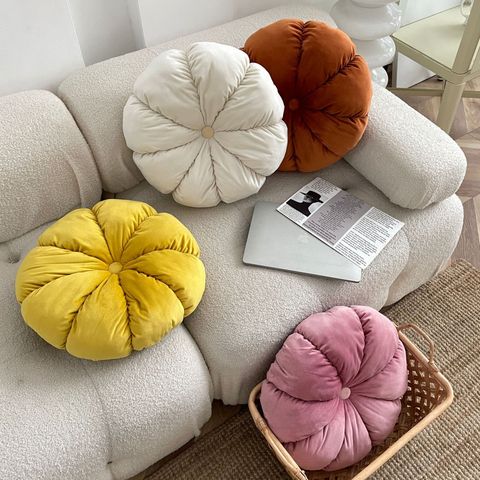 Fashion Solid Color Polyester Throw Pillow