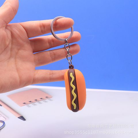 Cute Food Silica Gel Children Unisex Bag Pendant Keychain