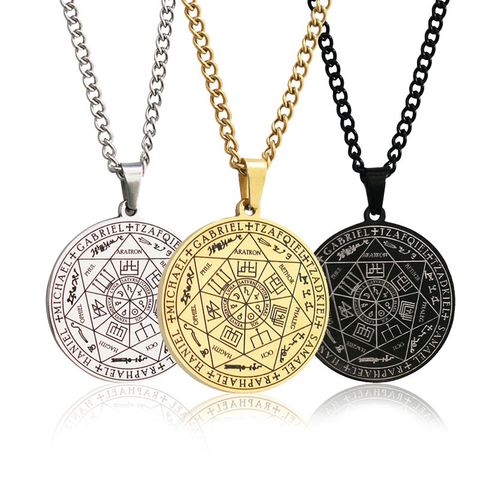 Fashion Totem Stainless Steel Titanium Steel Plating Pendant Necklace