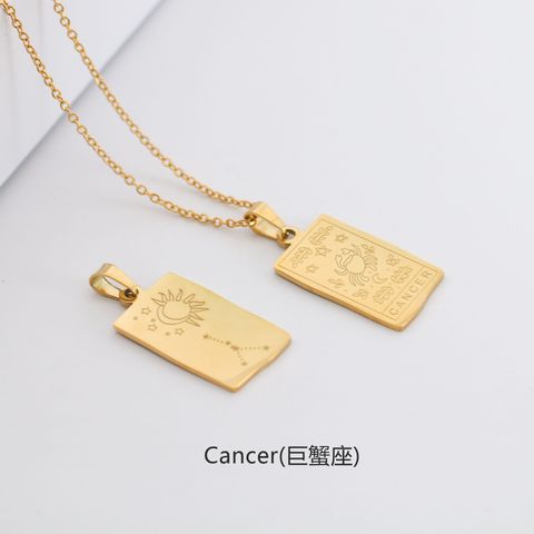 Fashion Constellation Titanium Steel Plating Necklace