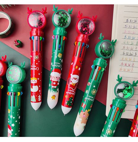 Multi-color Creative Christmas Student Stationery 10 Colors Ballpoint Pen
