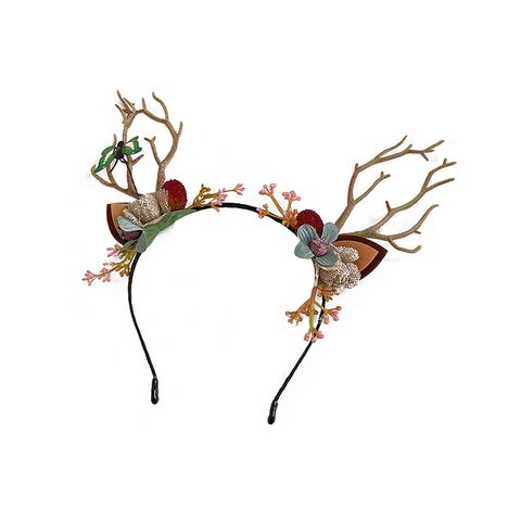 Cute Antlers Alloy Cloth Hair Band 1 Piece
