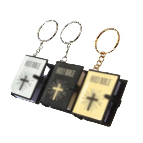 Fashion Cross Letter Plastic Metal Unisex Bag Pendant Keychain 1 Piece