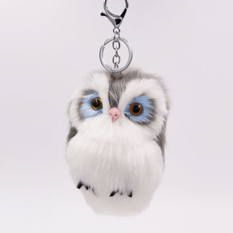 Cute Owl Plush Unisex Bag Pendant Keychain