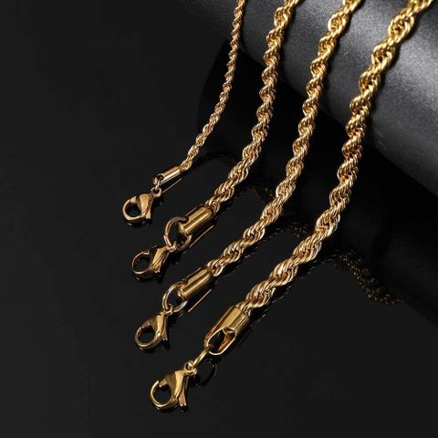 Hip-hop Geometric Stainless Steel Plating Unisex Necklace