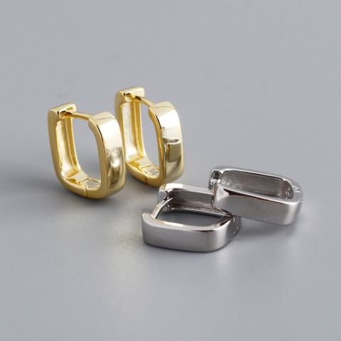 Fashion Geometric Sterling Silver Earrings 1 Pair