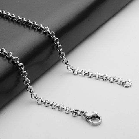 Simple Style Geometric Titanium Steel Polishing Necklace 1 Piece