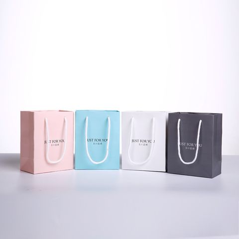 Simple Style Solid Color Paper Silver Polishing Cloth Jewelry Packaging Bags