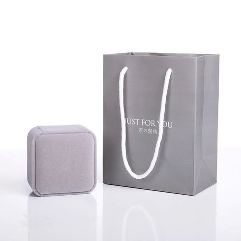 Simple Style Solid Color Paper Silver Polishing Cloth Jewelry Packaging Bags